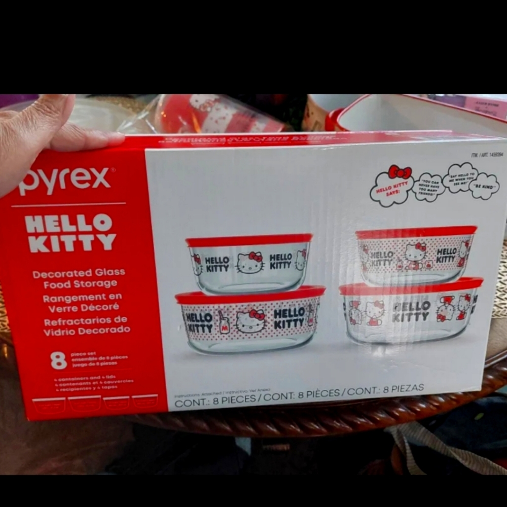 Hello Kitty Pyrex Storage